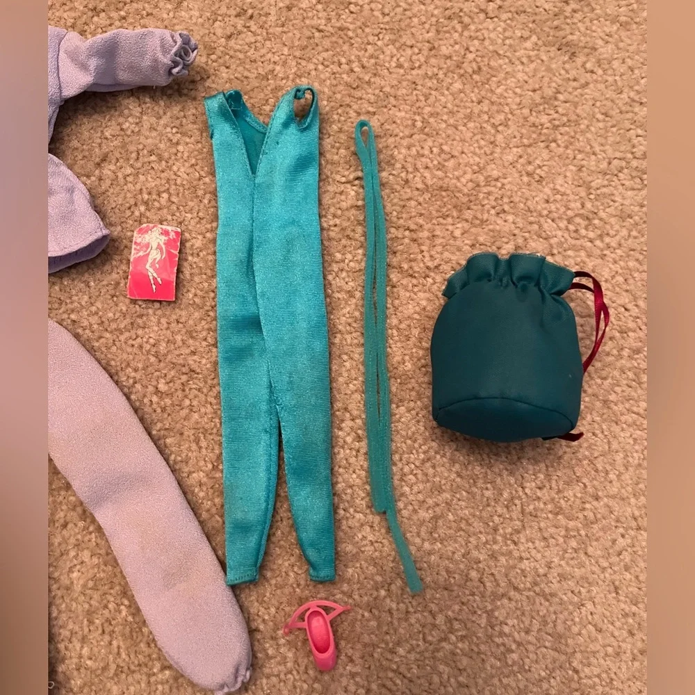 Vintage Barbie Wrangler Tracksuit Sweatsuit, Purple Lounge Outfit, and Leotard